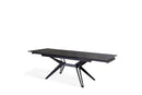 Tavolo Allungabile 160/240x90x76 cm in Ceramica Match 3  Nero Opaco