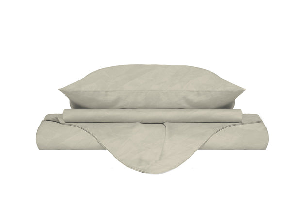 Copripiumino con Sacco e Federe Linea Water Washed Crema sconto