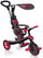 Globber Explorer Trike 4 en 1 Poussette tricycle rouge pour enfants avec poignée et auvent