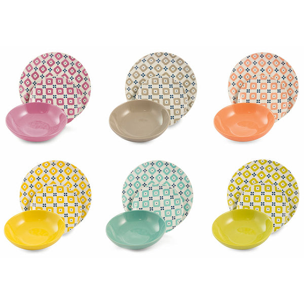 prezzo Service de table 18 pièces en porcelaine et grès VdE Tivoli 1996 Fidji