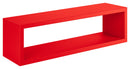 Mensola da Parete 60x18x15,5 cm in Fibra di Legno Regolo Rosso
