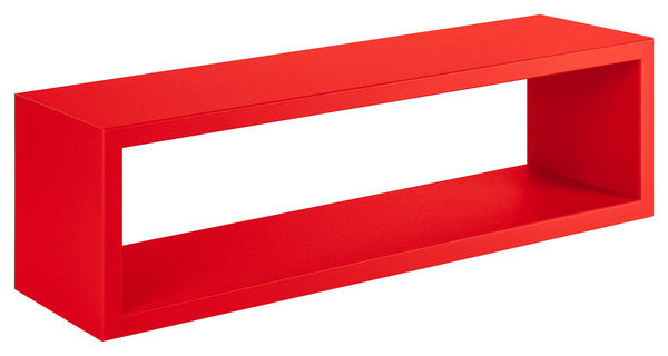 Mensola da Parete 60x18x15,5 cm in Fibra di Legno Regolo Rosso prezzo