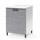 Base cucina con anta 60x50x85H cm cemento