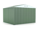 Casetta Box da Giardino in Lamiera di Acciaio Porta Utensili 327x269x217 cm Enaudi Verde