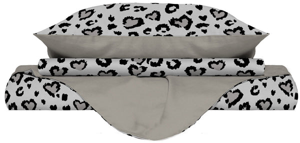 prezzo Housse de couette avec taies d'oreiller imprimées en microfibre Ingrid Différentes tailles
