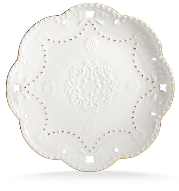 Assiette Ronde Ø25.5 cm Perforée en Porcelaine Kaleidos Charme Filo Oro prezzo