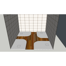 Piatto Doccia Rettangolare Stondato 100x80 cm Appoggio a Sinistra Bonussi Karen