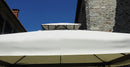 Gazebo da Giardino in Alluminio 3X3m Vorghini Blind Ecrù