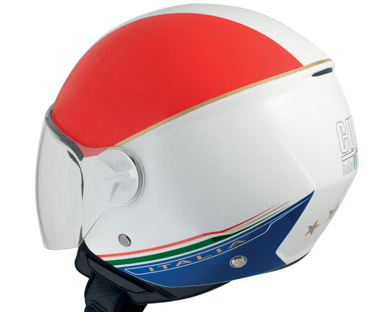 Casco Jet per Scooter Visiera Lunga CGM Italia 107I Bianco
