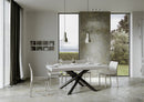 Tavolo Allungabile 180-284x90x77 cm Volantis Bianco Frassino