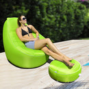 Pouf Gonfiabile da Esterno 118x110x90cm Sofa Avenli Verde