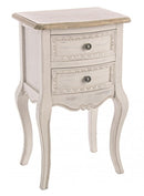 Comodino 2 Cassetti Clarisse in Legno