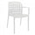 Chaise de jardin Sharon 58x57,5x82,5 h cm en polypropylène blanc