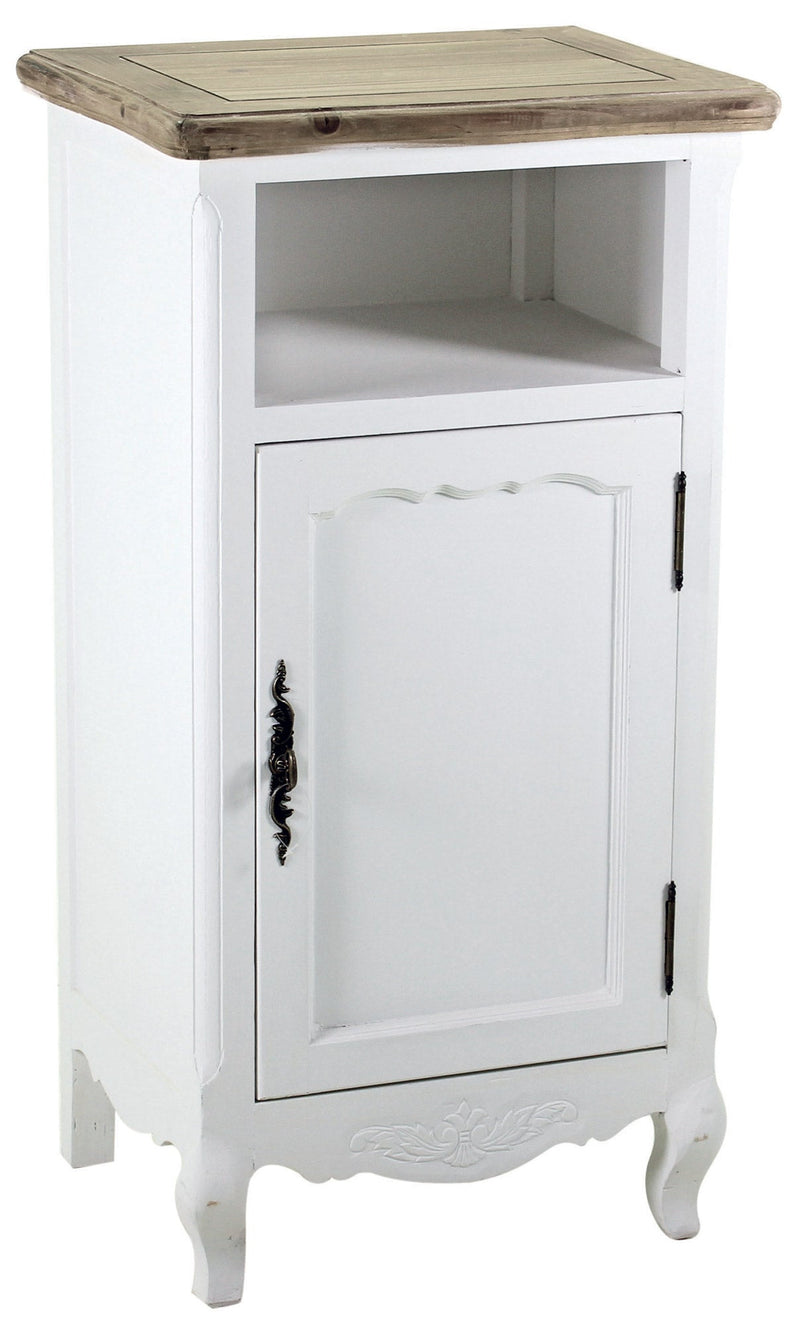 Comodino 1 Anta 1 Ripiano in Legno Country