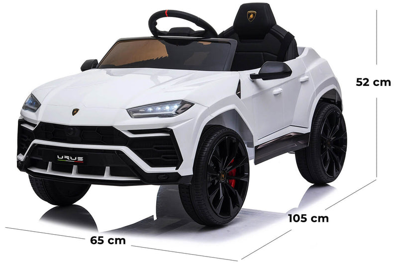 Macchina Elettrica per Bambini 12V con Licenza Lamborghini Urus Bianca