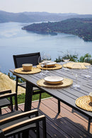 Tavolo Allungabile da Giardino 200/300x102x75 cm Porto Ercole in Alluminio Antracite