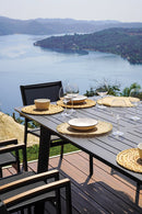 Tavolo Allungabile da Giardino 200/300x102x75 cm Porto Ercole in Alluminio Antracite