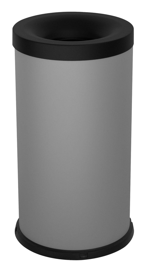 online Pattumiera Gettacarte Ø31xh72 cm Autoestinguente In Acciaio Verniciato Grigio