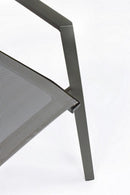 Set 4 Sedie da Giardino 57x57x87,5h cm con Braccioli Cruise Antracite