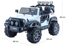 Macchina Elettrica per Bambini 12V 2 Posti Kidfun Fuoristrada Bianca