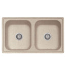 Lavello 86x50 cm 2 vasche avena Samet