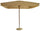 Parasol de Jardin 3x3m sur Mât Aluminium Ø48 mm Housse en Polyester Vomero Ecru