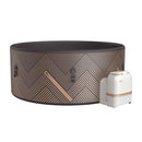 Piscina Idromassaggio Diva MSpa Mono Concept per 6 Persone Ø173x65 cm in DWF Marrone e Nero      