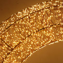 Ghirlanda 900 con Led in Metallo luce bianco caldo cm Ø38xh6,5