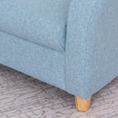 Poltrona per Bambini 49x45x44 cm con Imbottitura in Tessuto Blu      