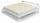 Surmatelas rembourré matelassé avec élastiques crème Différentes tailles