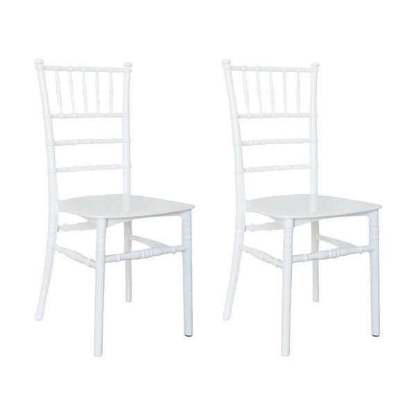 online Lot de 2 chaises 39x40x91 cm par Chiavari Classic Design Blanc