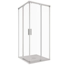 Box Doccia Angolare 2 Ante Scorrevoli in Cristallo Trasparente 6mm H195 Bonussi Grace Varie Misure