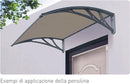Pensilina Tettoia in Policarbonato Alveolare Masi Trasparente Varie Misure