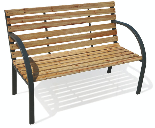 online Banc de jardin en fer et bois Soriani