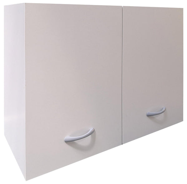 prezzo Elément Mural de Cuisine 2 Portes 80x33x60 cm en Bois Blanc