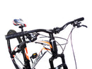 Bicicletta Mountain Bike per Ragazzi 27" MTB Derek 21V in Acciaio Nero e Verde Fluo   