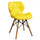 Chaise Annapolis Jaune 41x49x71 h cm en Similicuir Jaune