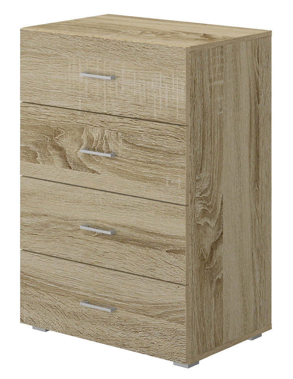 Commode 4 tiroirs 60x41x87 cm en MDF Chêne acquista