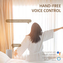 Binario per Tende Motorizzato 2,45-4,6m con Telecomando in Alluminio Bianco