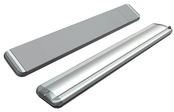 online Chauffage Électrique Infrarouge 126x20,1x5,8 cm Plafond 1500W en Aluminium Dimmable Moel Hot-Top Argent