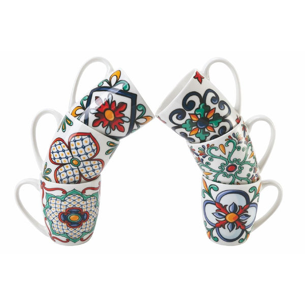 Set 6 Tazzine da Caffè Ø5,8x6,8 cm in Bone China VdE Tivoli 1996 Barrio online