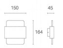 Applique da Esterno a LED 6W+6W 4000K Sovil Grigio
