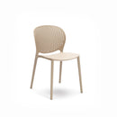 Set 4 Sedie 48x56xH80 cm in Polipropilene Spot Beige