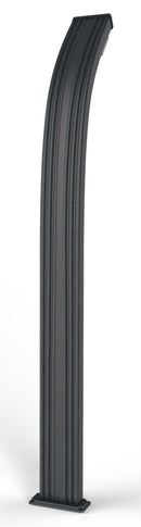 Doccia da Esterno Giardino Miscelatore e Lavapiedi Arkema Spring Fascia Inox Grigio Antracite