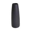 Vaso ceramica bombato nero opaco cm Ø16xh44,5