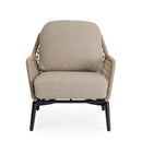 Poltrona da Giardino con Cuscini 75x98x85h cm in Alluminio e PP Eulero Antracite  