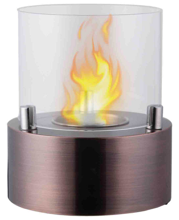 Table Cheminée Bioéthanol Ø13x15,8 cm Vannini Giotto Bougie Moka sconto