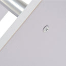 Libreria di Design Moderna 4 Ripiani Bianco 80x30x145 cm 