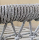 Divano Letto Seychelles 183x180x84 h cm in Alluminio Grigio chiaro