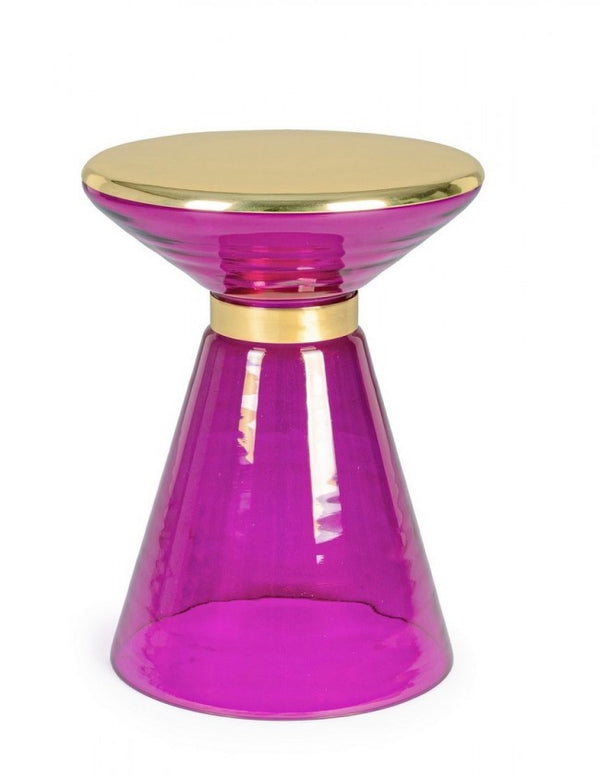 Table Basse Meriel avec Verre Lilas D36 en Verre prezzo